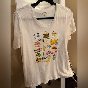 J Crew brunch graphic tee